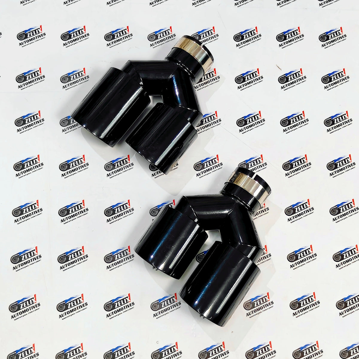 Akrapovic Dual Exhaust Tips Stealth Black Finish | Perforated Core