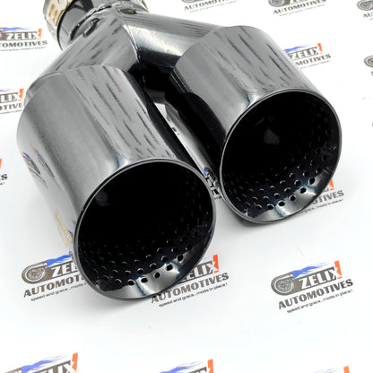 Akrapovic Dual Exhaust Tips Stealth Black Finish | Perforated Core
