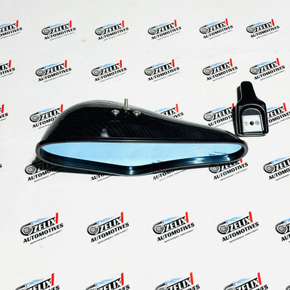 Interior Rear View Mirror | Premium Carbon Fiber Finish  Universal Fit