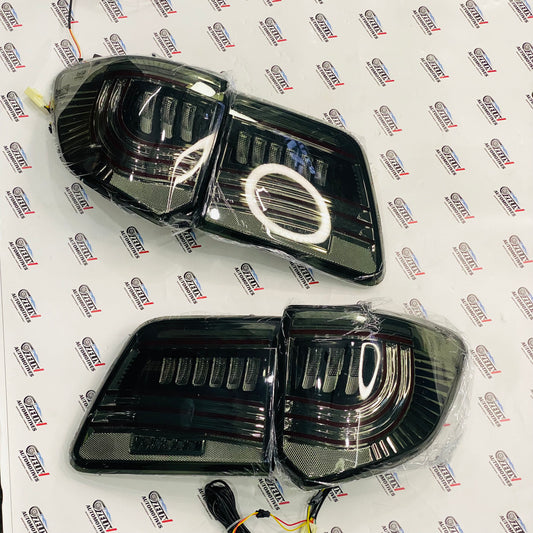 Toyota Fortuner Type-2 Dodge-Style LED Tail Lights (2012-2016).