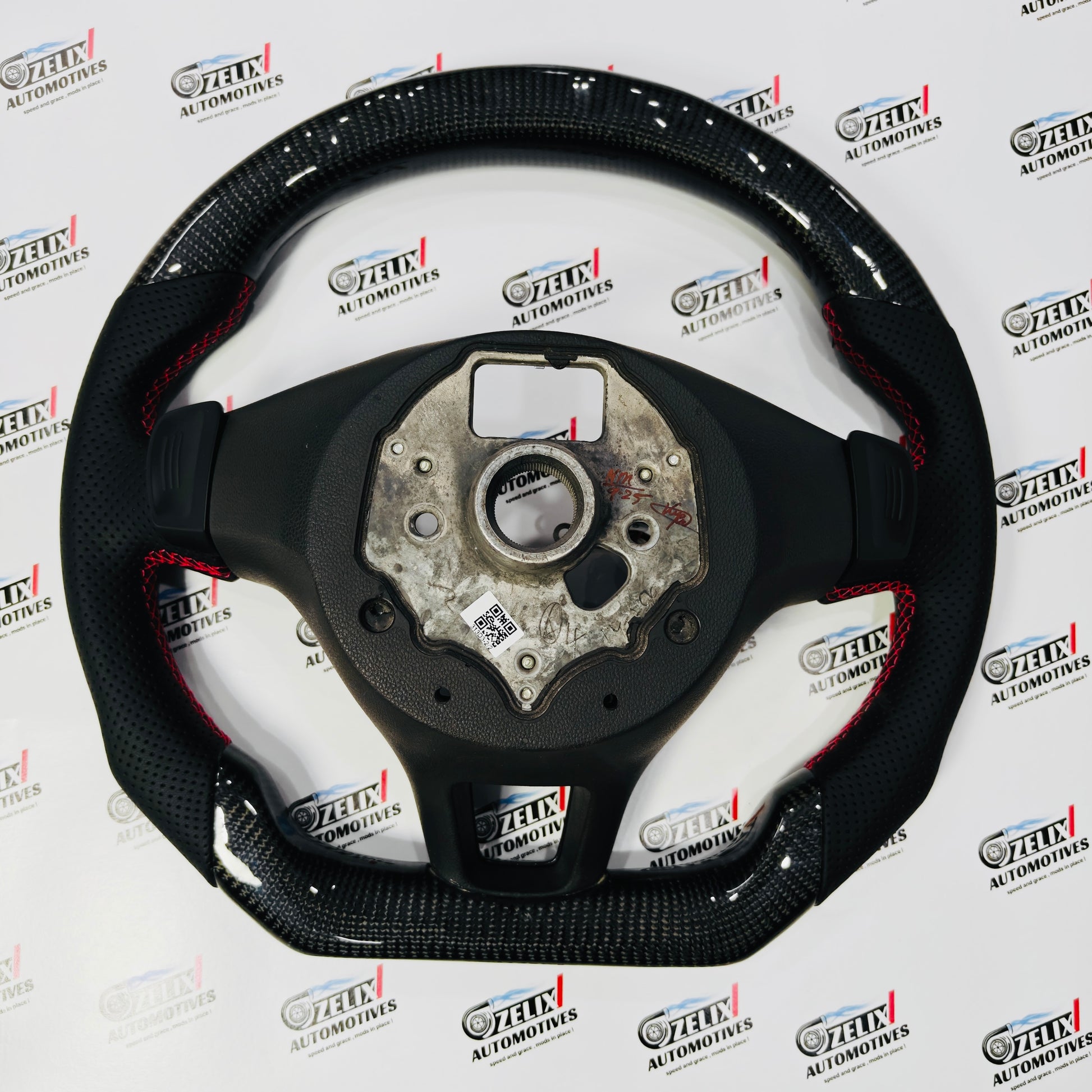 Polo carbon fiber steering wheel with rev lights and paddle shifters