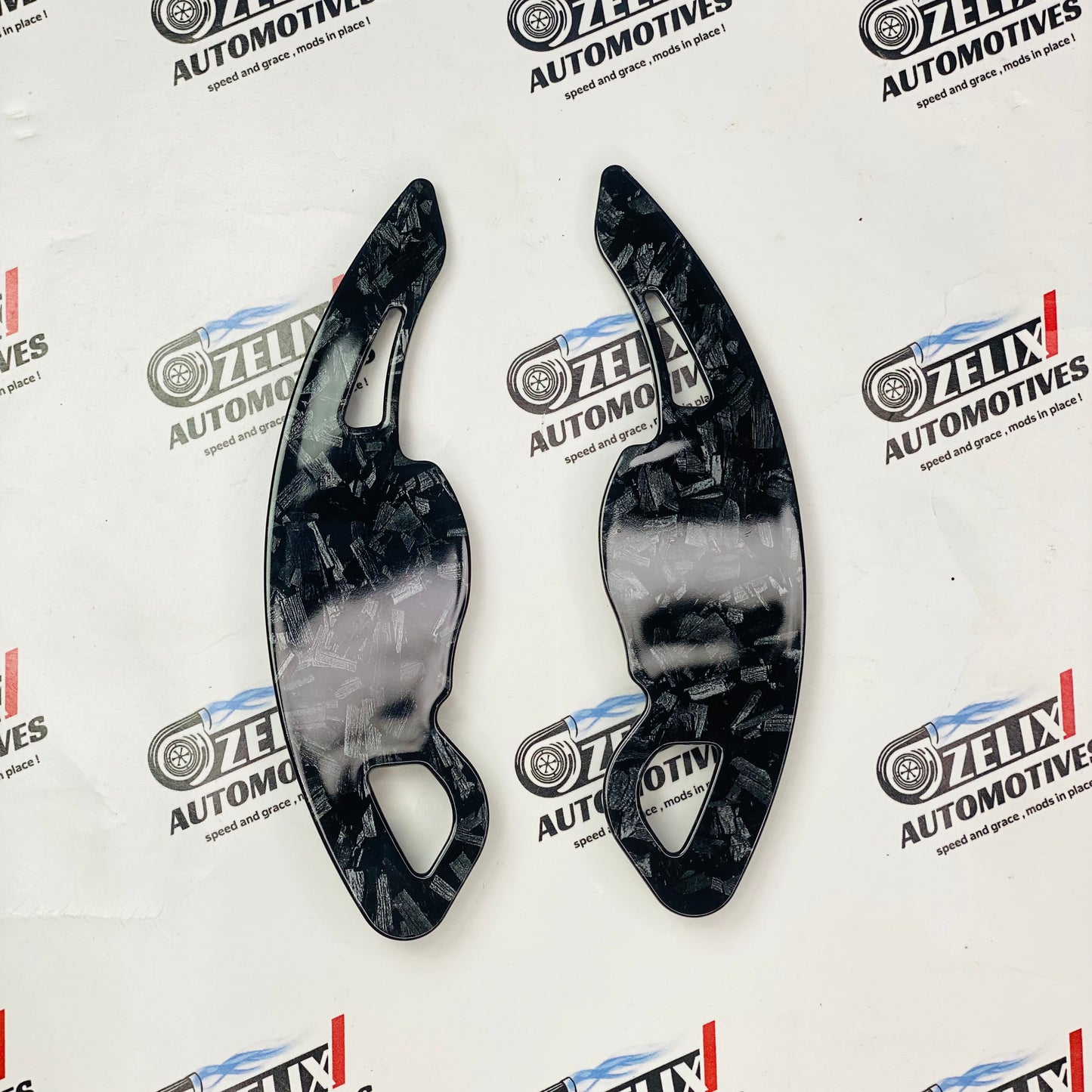 Forged carbon Pedal Shifter Extenders for VW Polo
