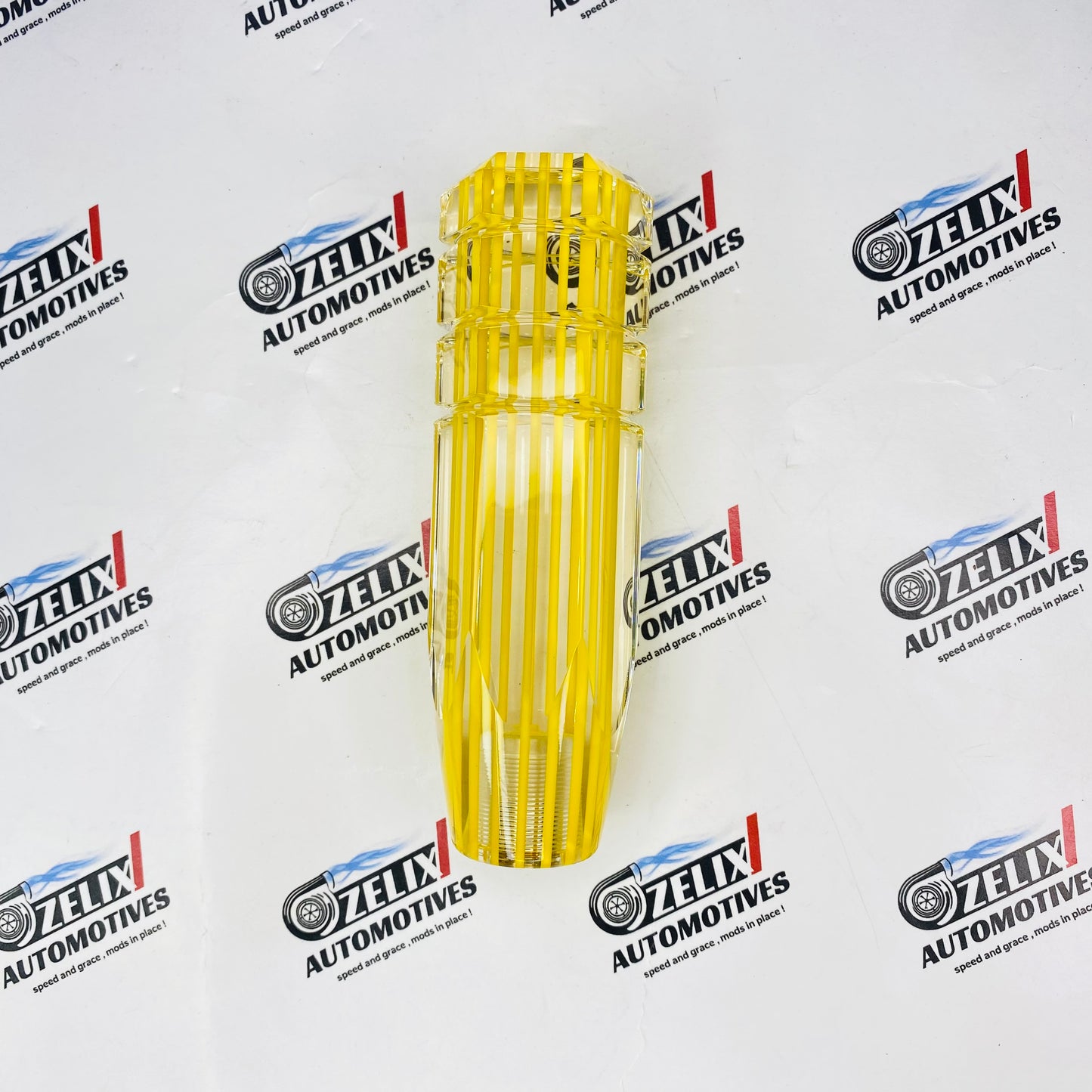 Universal  Bubble Lined Gear Shift Knob in yellow 