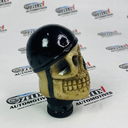 black helmet skull design  gear knob for cars