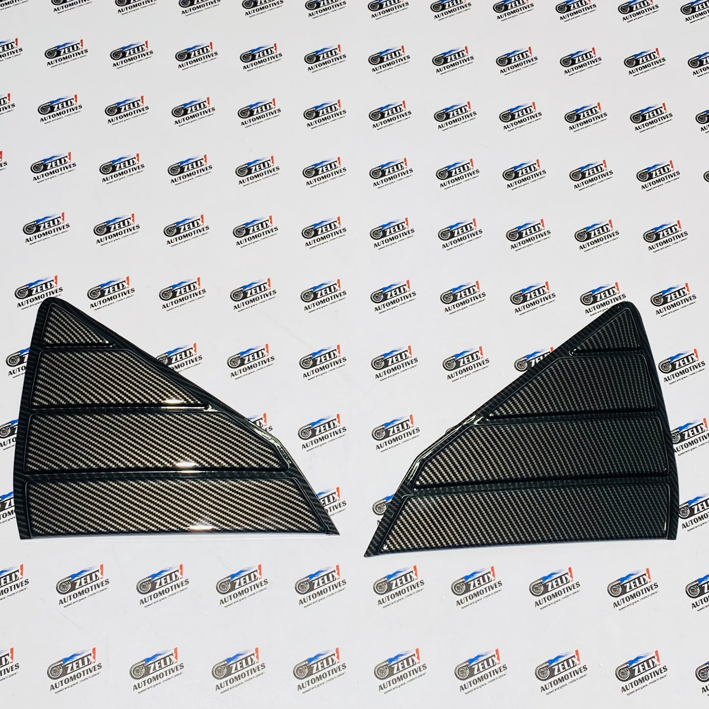 Kia Seltos Rear Window Louvers | Premium ABS Vent Shades