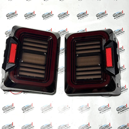 Mahindra Thar Wrangler-Style LED Tail Lights | Design with Plug-and-Play Fitment