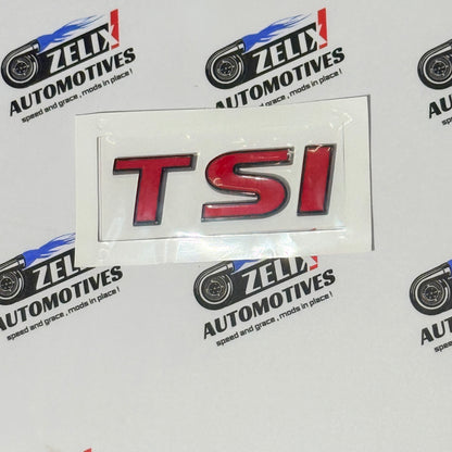 TSI Rear Emblem Sticker | OEM-Type Multiple Colour Options