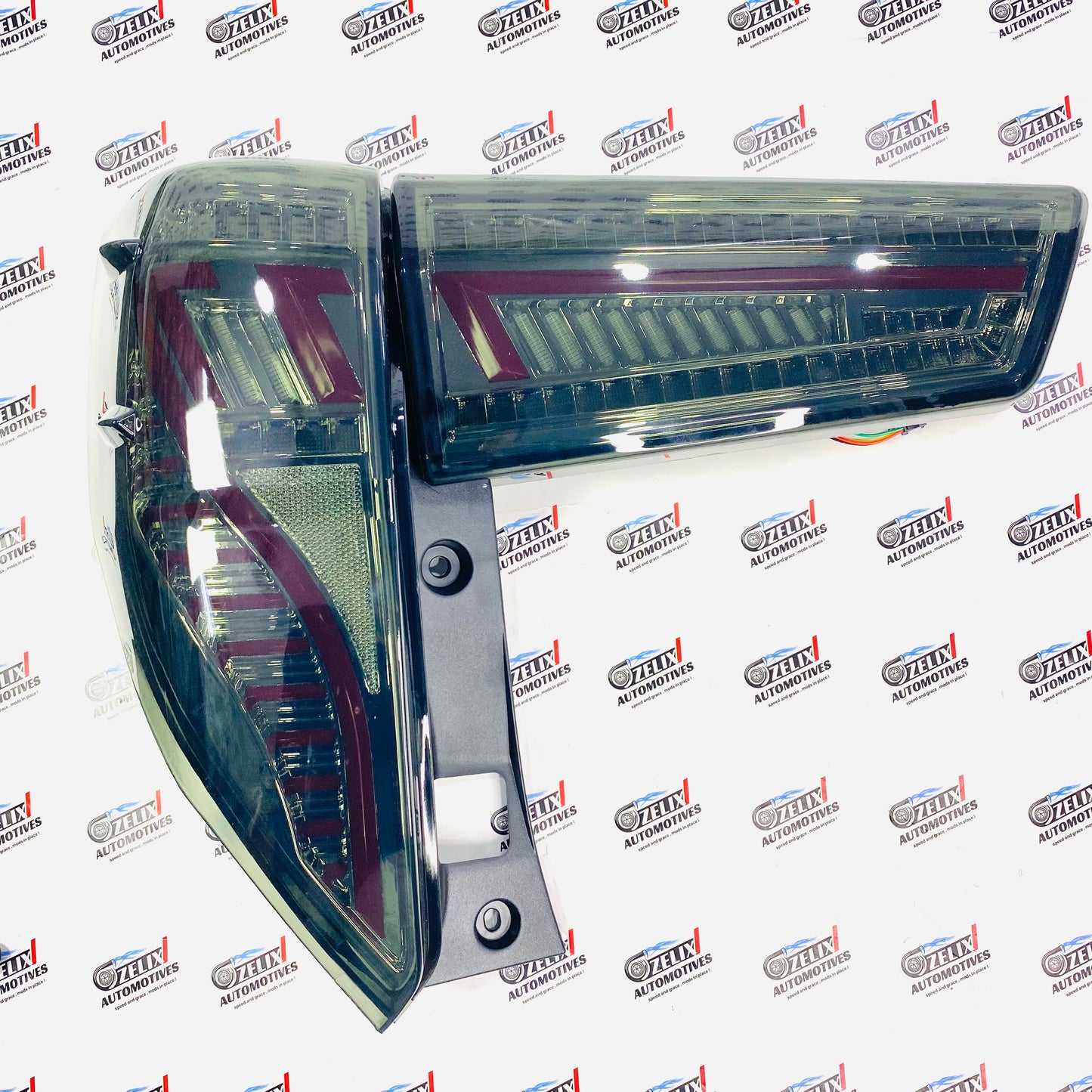Toyota Innova Crysta 2016+ LED tail lights in smoke and red finish
