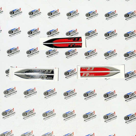 VW POLO R-Line Fender Emblems | Aftermarket OEM-style fit and finish in Multiple Colour Options