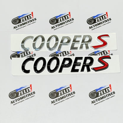 Mini Cooper-S Rear Emblem | Perfect Replacement Emblems in Two Colour Options