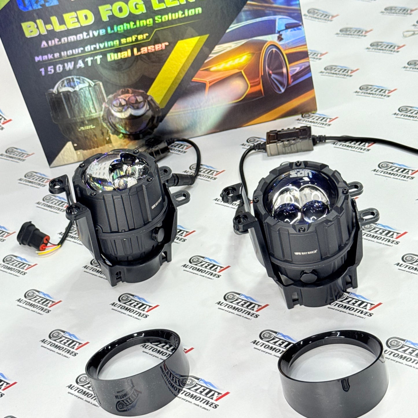 UPS Way Maker F75 Pro Bi-LED Projector Fog Lamp | Universal Aftermarket