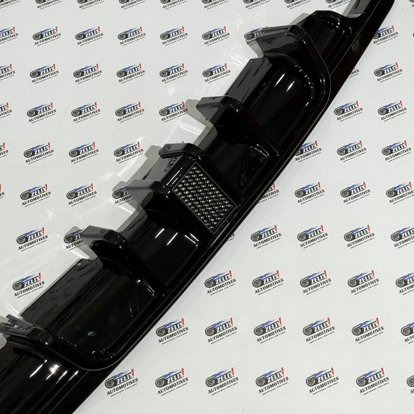 Rear Bumper Diffuser with F1-Style LED Light Compatible BMW E46
