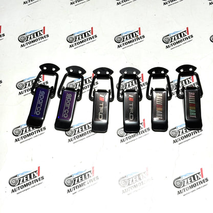 Universal  Bumper Clips | Premium Aluminium  Carbon Fiber and Burnt Finish