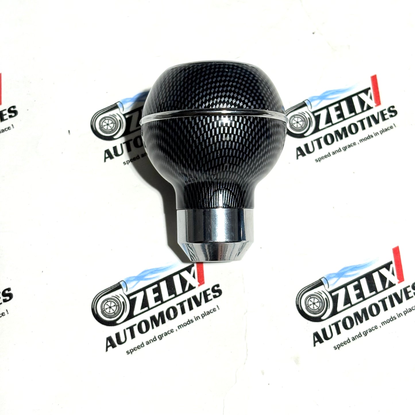 MOMO Round Gear Knob |  Carbon Fiber Finish for Manual Cars