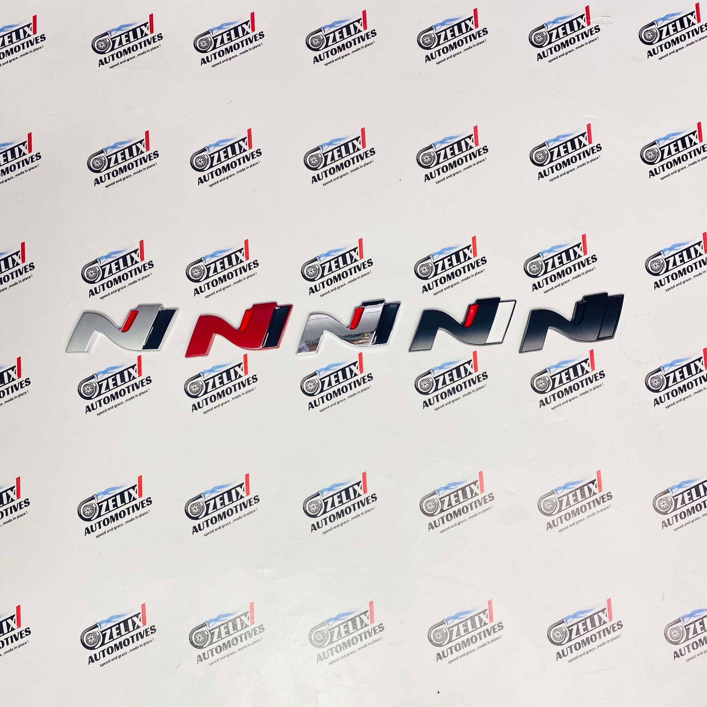 N Line 3D Metal Sticker | Universal Aftermarket Car Emblem Badge