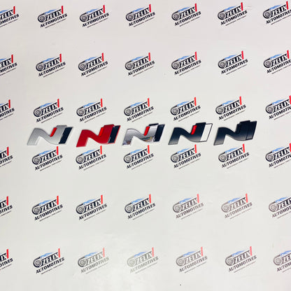 N Line 3D Metal Sticker | Universal Aftermarket Car Emblem Badge