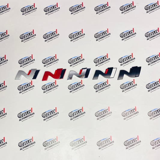 N Line 3D Metal Sticker | Universal Aftermarket Car Emblem Badge
