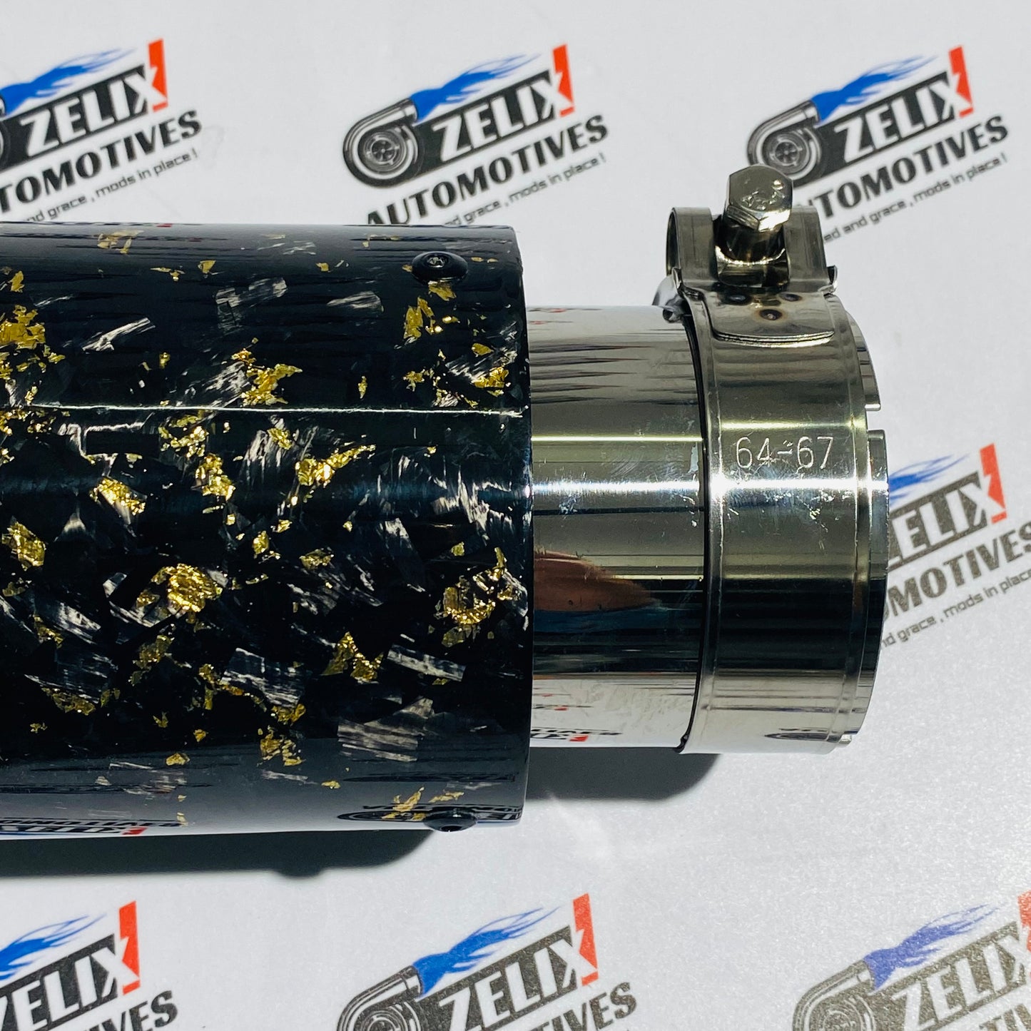 Akrapovic  Single Exhaust Tip Forged Carbon Finish | 64–67mm Inlet