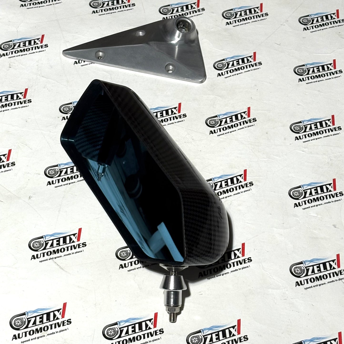 F1-Style  Side Mirrors Carbon Fiber Finish | Premium Design Set of-2 | Universal Fit