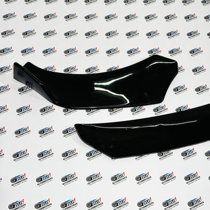 Universal  Front Splitter Kit Set Of-3 | Glossy Black Finish | Premium ABS