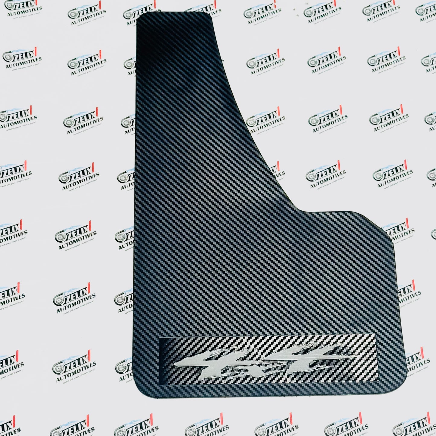 Racing Mudflaps Front or  Rear | Universal Carbon Finish