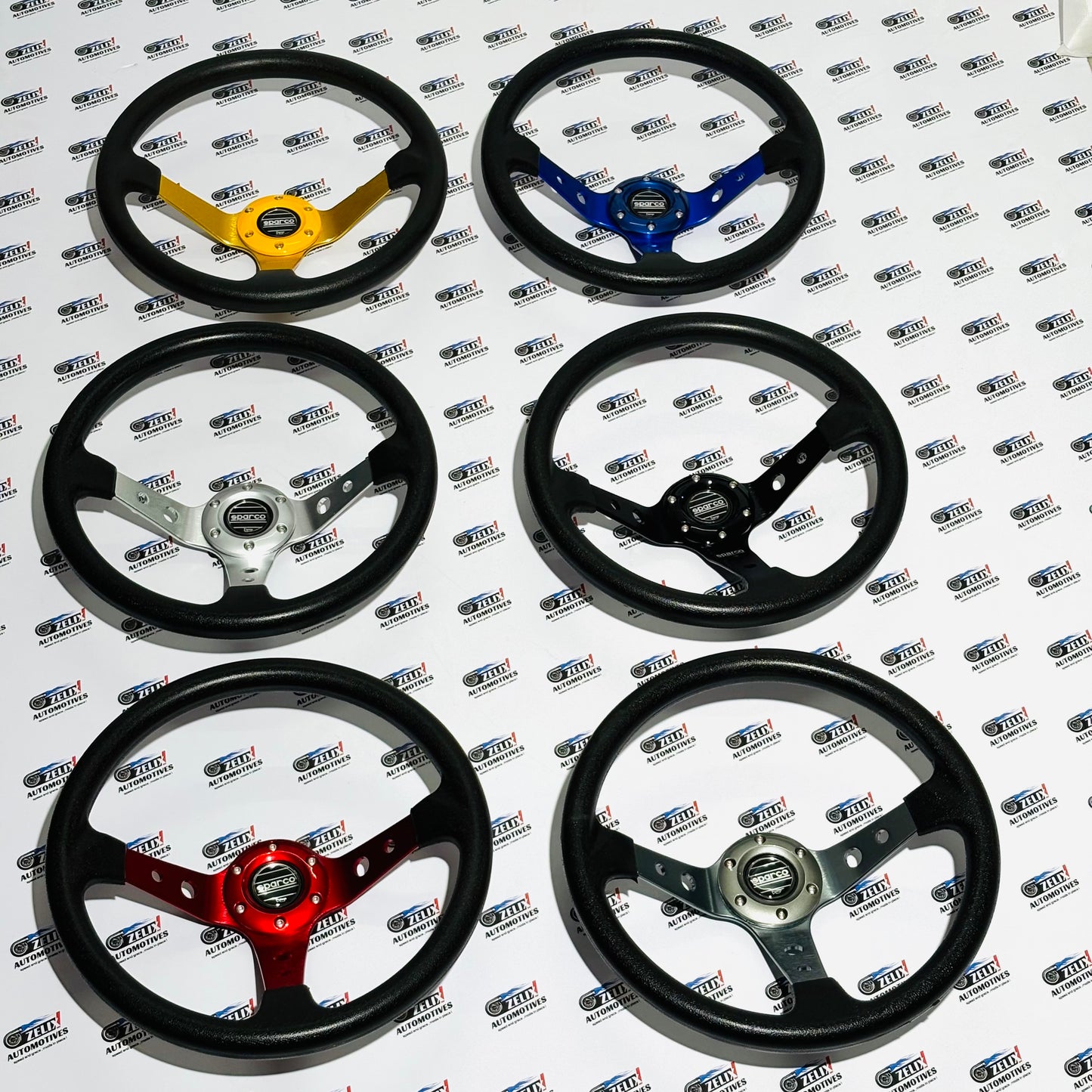 SPARCO Deep Dish 14-Inch Steering Wheel | Universal Racing Performance Design