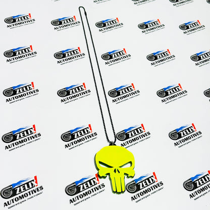 Fluorescent Green Car Mirror Hanging – Stylish Interior Accessory