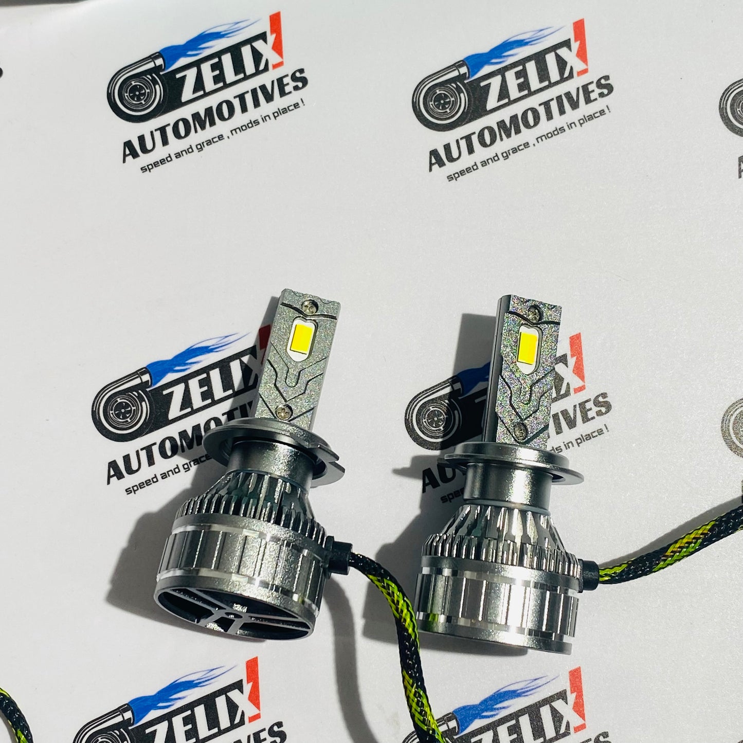 Zimmer Ai Smart LED Headlights with App Control | Dual Colour Modes and Multi-Plug Fitment