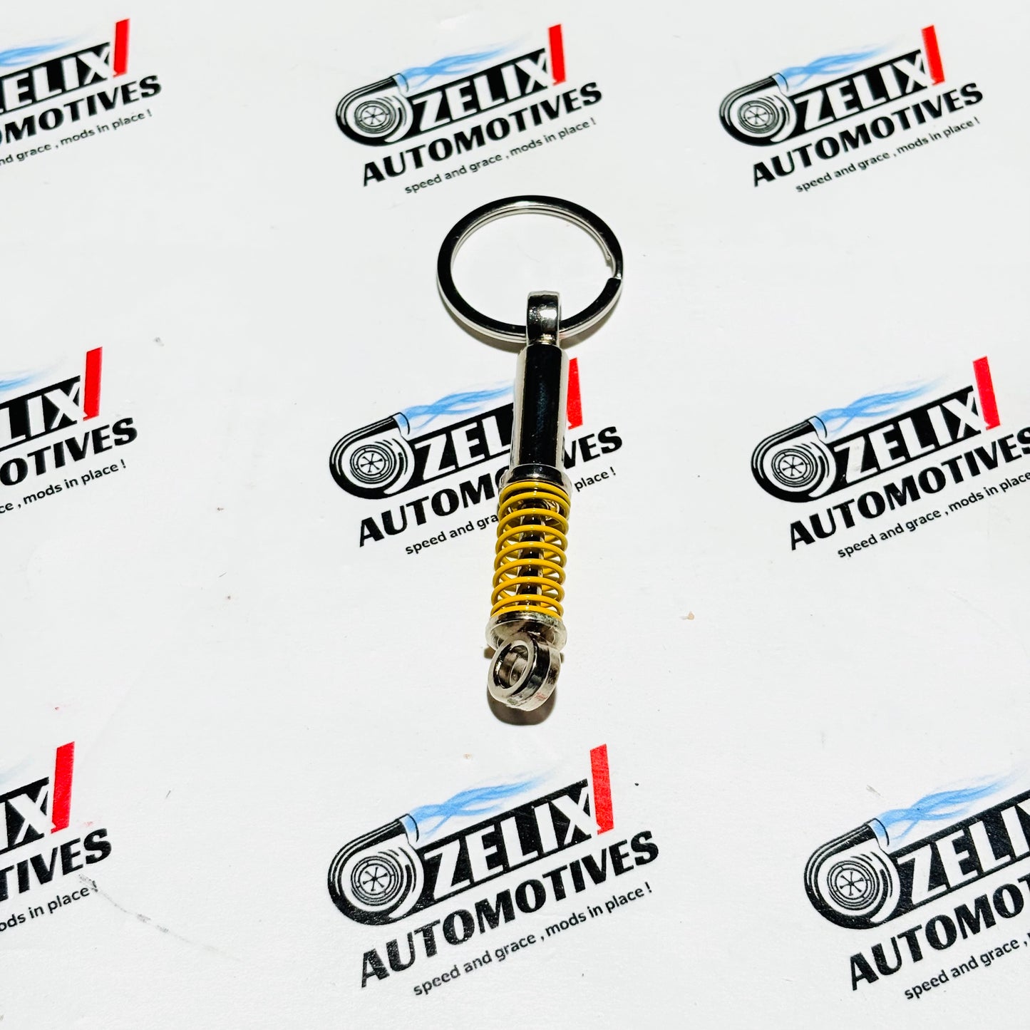 Suspension Style Keychain | Functional Metal Shock Keyring – Zelix ...