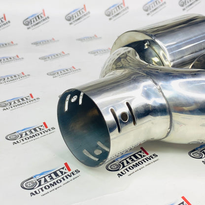 Sporty dual Round Exhaust Tip for car 