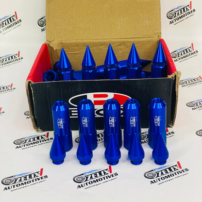 Blue Blox Extended Aluminum Racing Wheel Lug Nuts Universal fit .