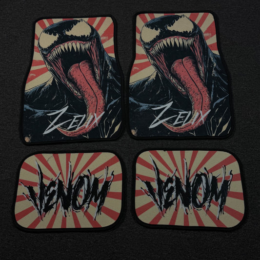 Venom Printed Car Floor Mats | Premium Bold and Aggressive look