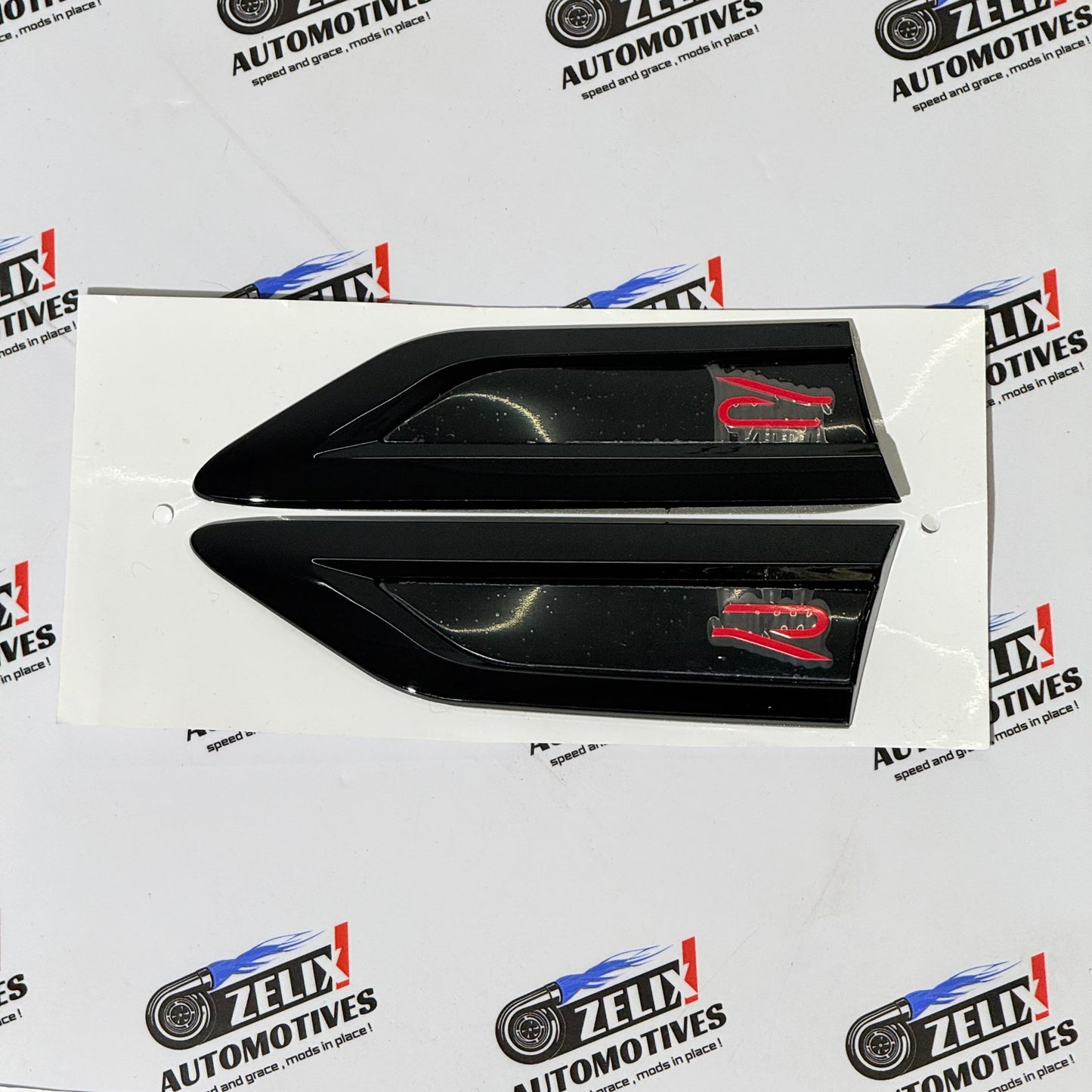 R-Logo Fender Emblems | Premium Finish with Crisp Detailing Sold as Set of 2