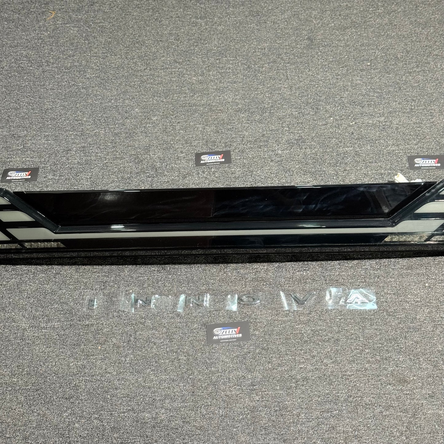 Toyota Innova Hycross Alphard Style Full Smoked Tail Light with Trunk Light | Aftermarket Tail Lamps