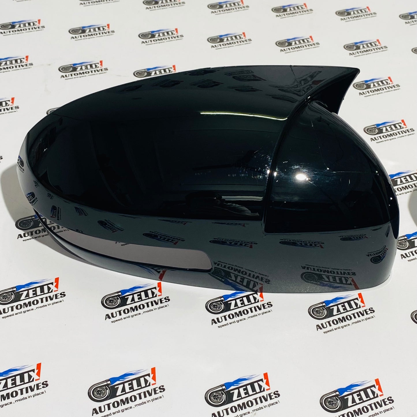 Grand Vitara and Toyota Hyryder Batman Style Mirror Covers | Aftermarket Glossy Black/Carbon Finish