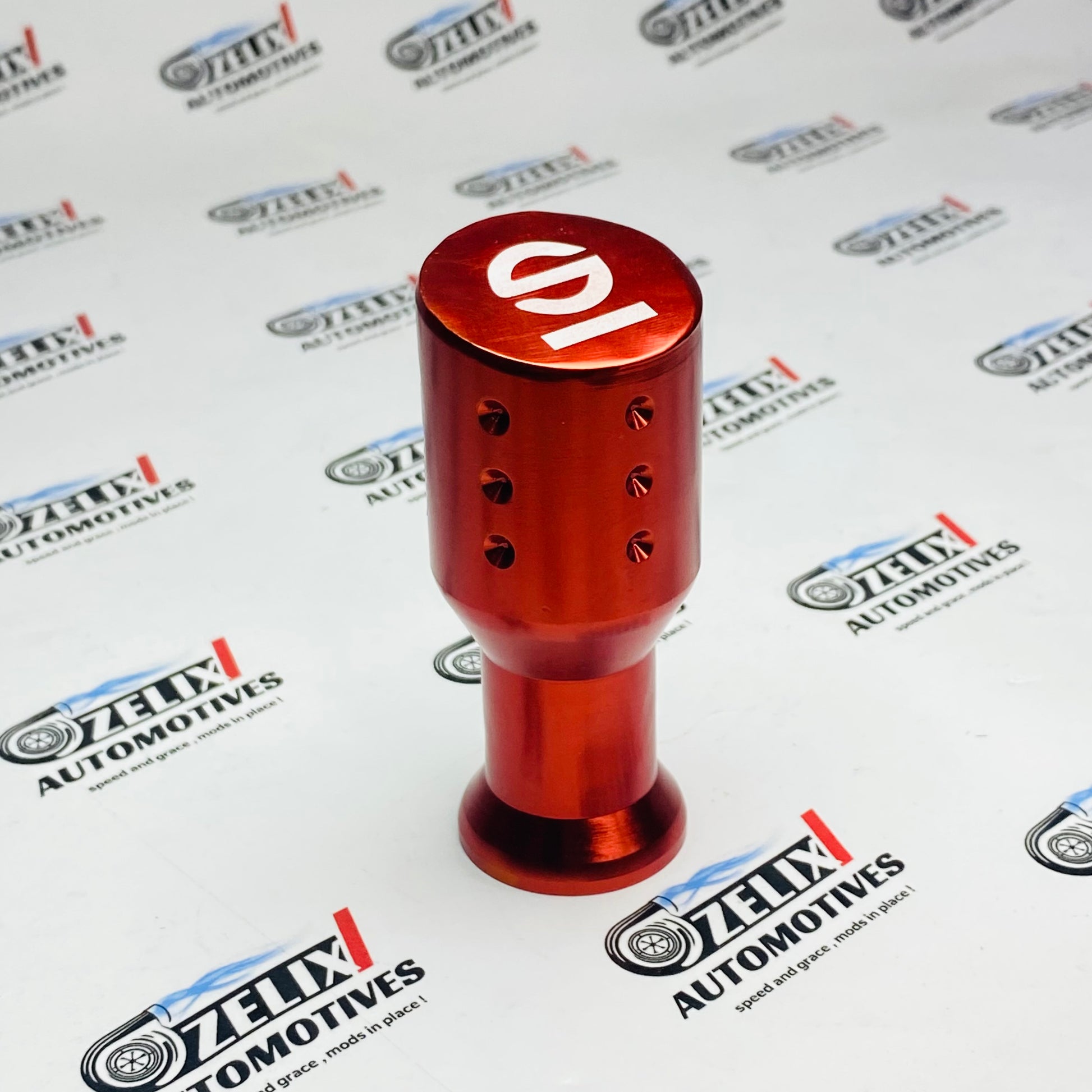 Sparco dumbbell sporty gear knob in red
