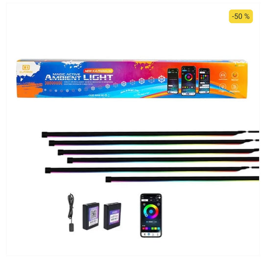 CARDI K4 Active Ultra Ambient RGB LED Interior Lights - 10 Pieces