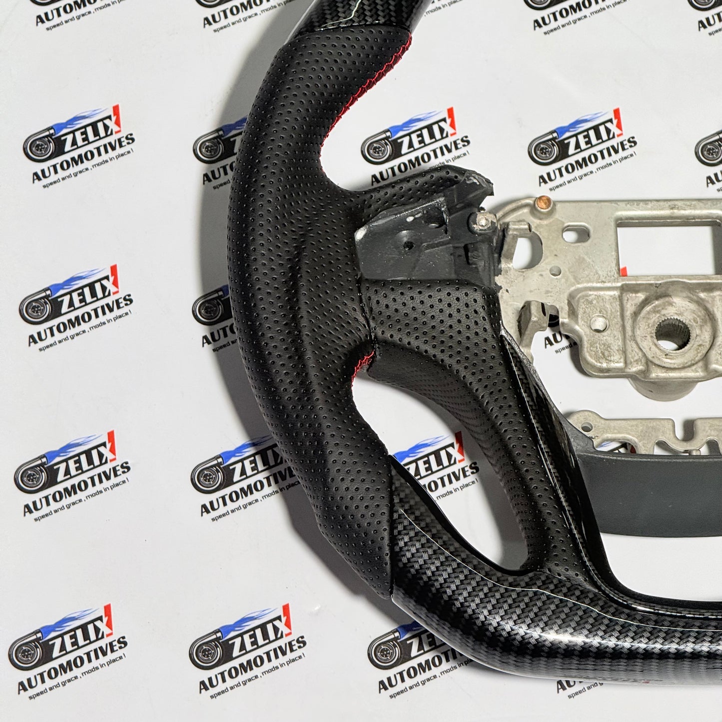 Mahindra Thar Carbon Finish Steering Wheel | Enhances Sporty interior Aesthetics