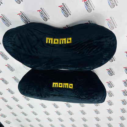 Stylish Black Momo Neck Rest Cushion for Cars