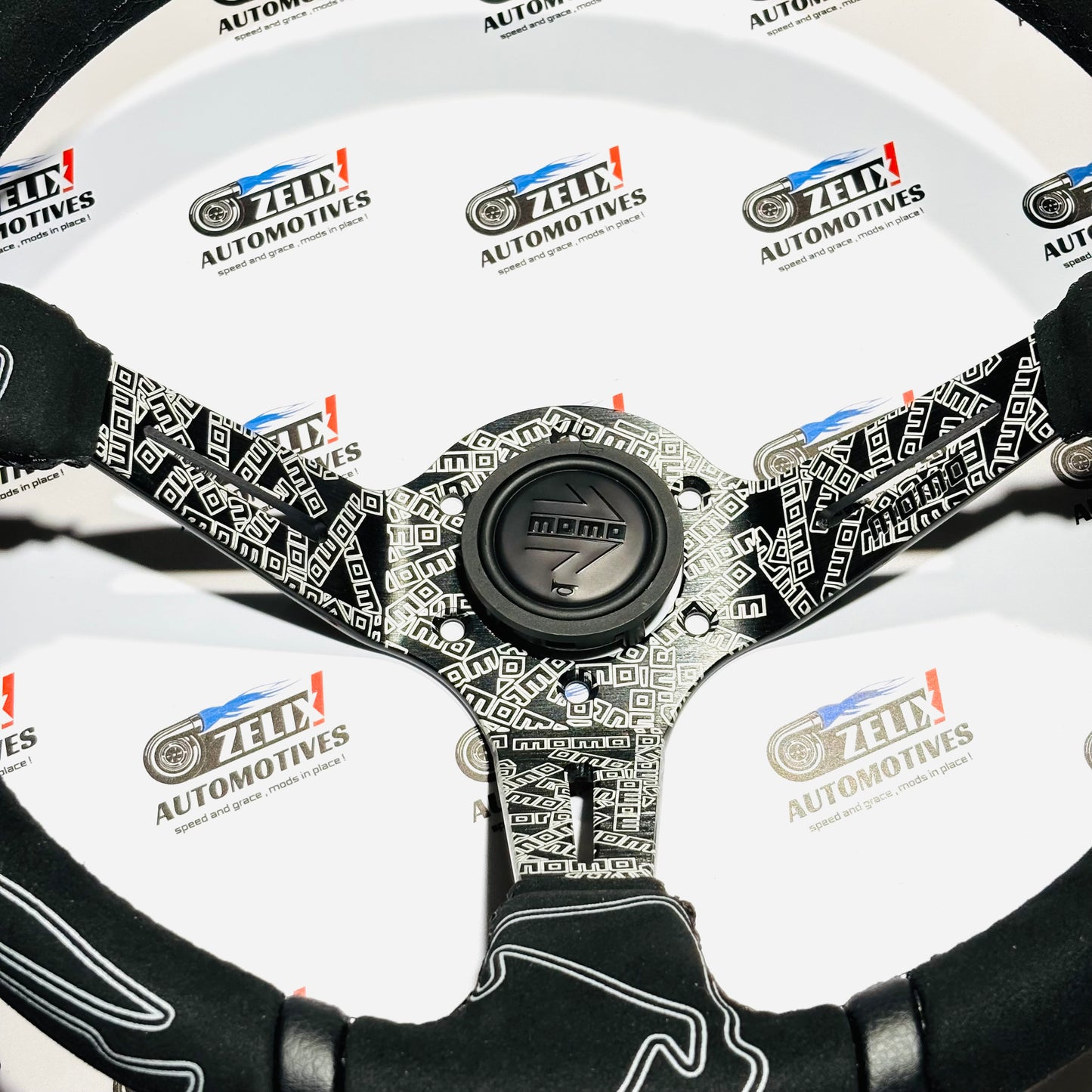 MOMO Black Edition Deep Dish Steering Wheel | Motorsport Performance Design