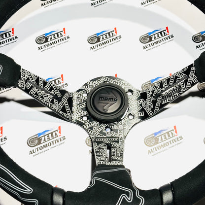 MOMO Black Edition Deep Dish Steering Wheel | Motorsport Performance Design