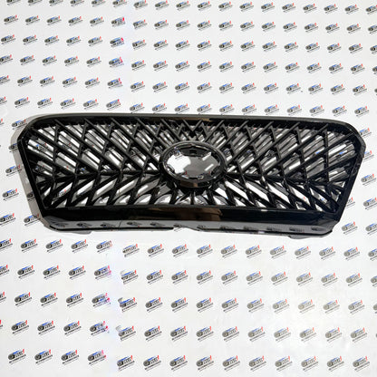 Toyota Innova Crysta Type 1 & Type 2 Lexus Style Front Grille | Aftermarket Glossy Black Finish