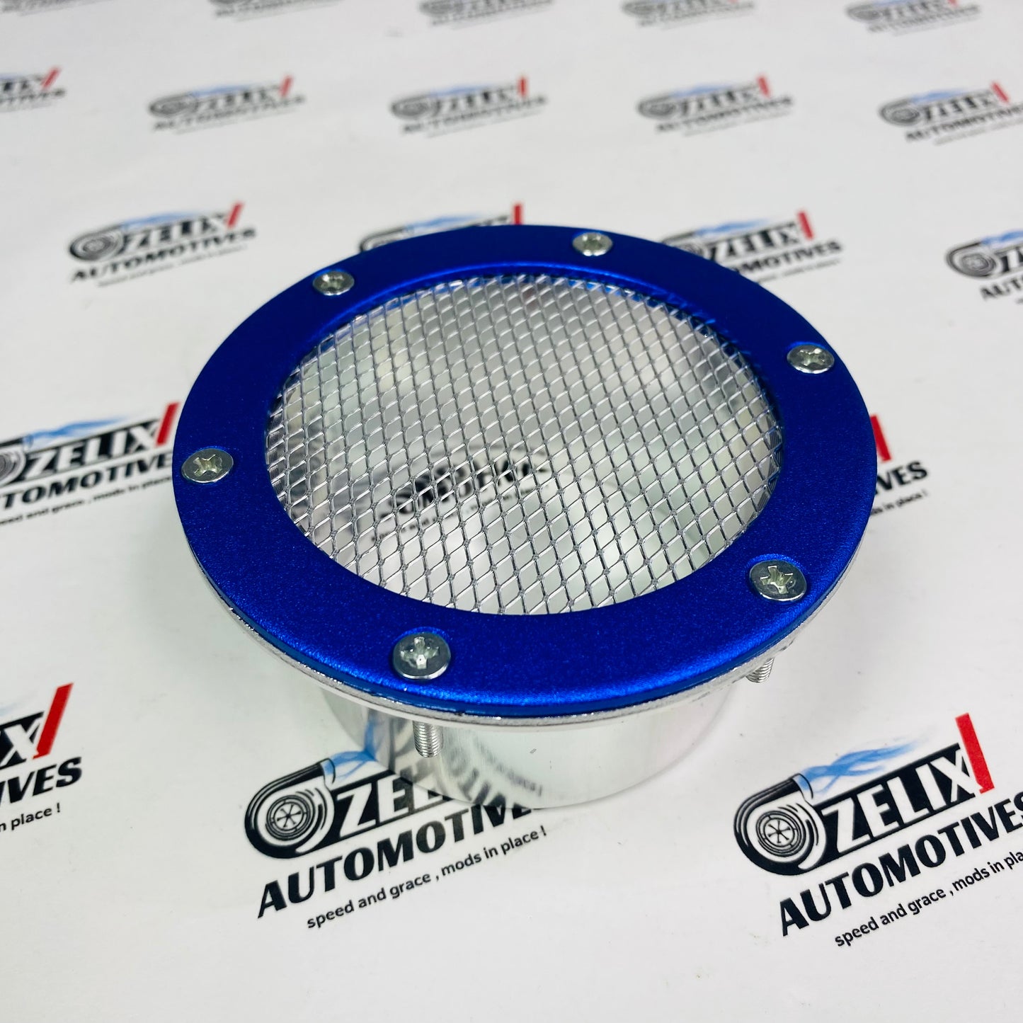 Bumper vent inlet for sporty appearance in Blue