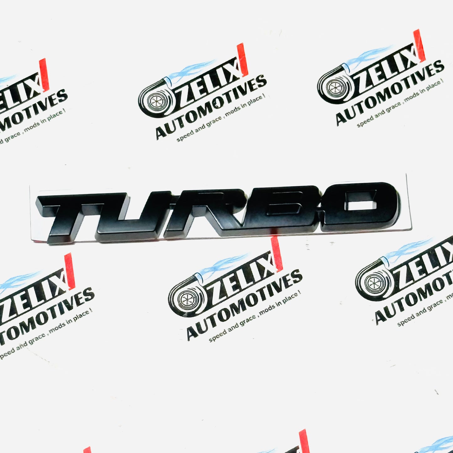 Turbo Metal Sticker | Universal Aftermarket Car Emblem Badge