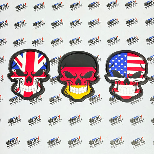 Skull Non-Slip Car Dashboard Mat | German,UK,USA Flag Designs