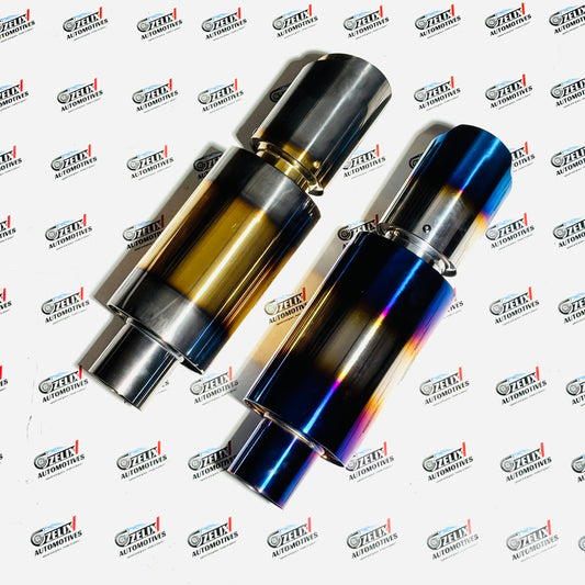 Chrome Finish Exhaust | Burnt Finish | Premium Universal Exhaust Tip