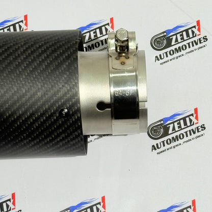 Universal Matte Carbon Single Exhaust Tip | Performance Upgrade