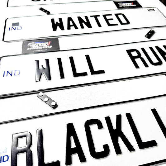 Magnetic Number Plates (FOR CARS)