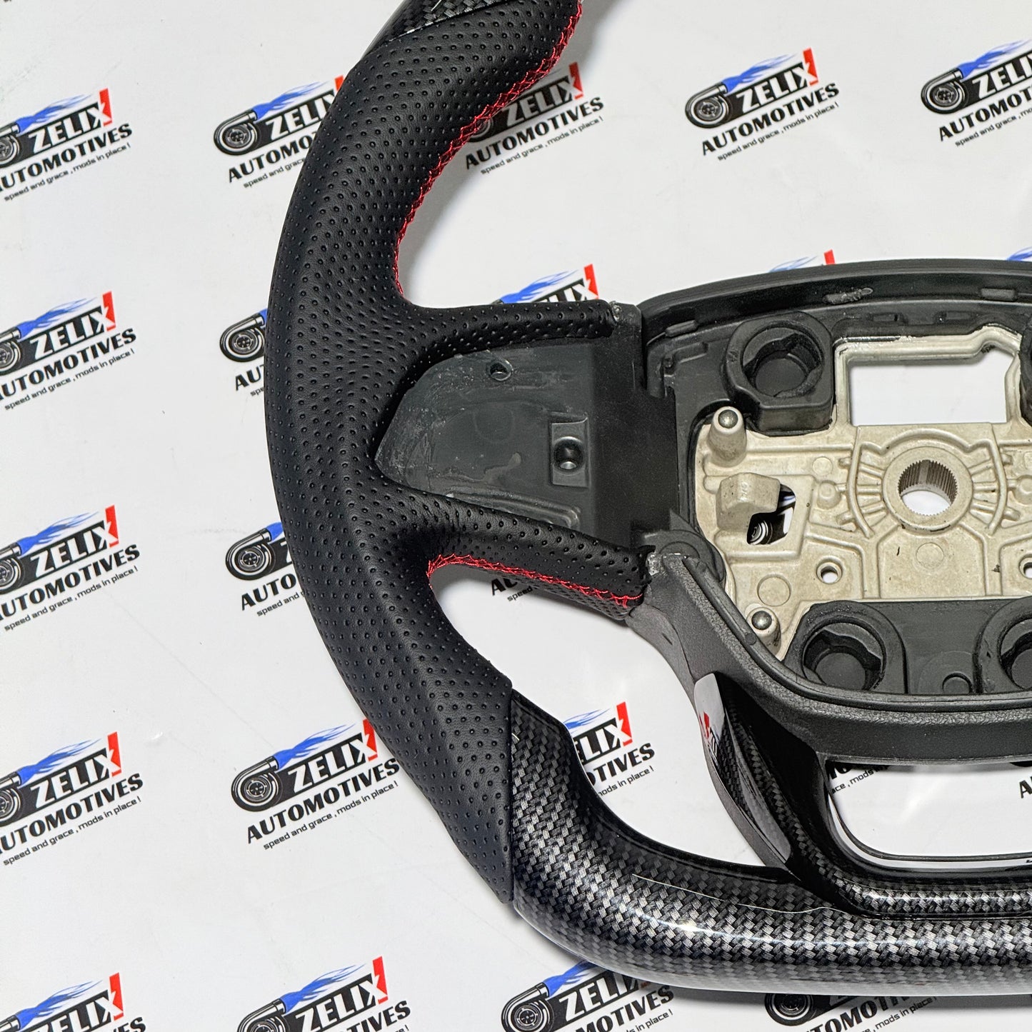 Mahindra Thar ROXX Carbon Finish Steering Wheel | Aftermarket Upgrade