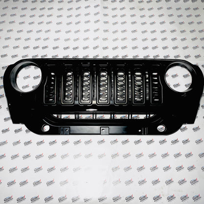 Wrangler-Style Front Grill for Mahindra Thar Roxx | Glossy Black ABS Replacement Grill
